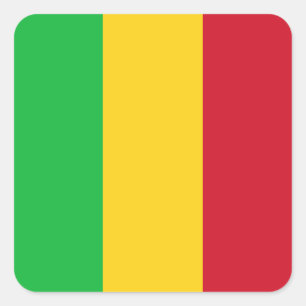 Mali Flag Vierkante Sticker