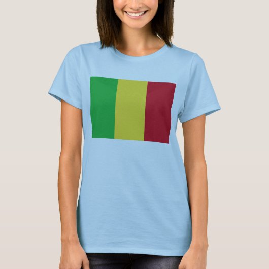 Mali Flag x Map T-Shirt (Voorkant)
