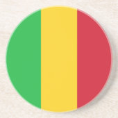 Mali Flag Zandsteen Onderzetter (Voorkant)