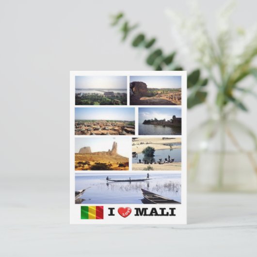 Mali - I Love - Briefkaart (Staand voorkant)