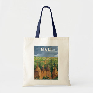 Mali Illustratie Reis Kunst Vintage Tote Bag