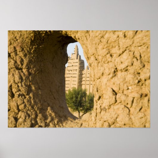 Mali, Jenne. Grote Moskee 2 Poster (Voorkant)