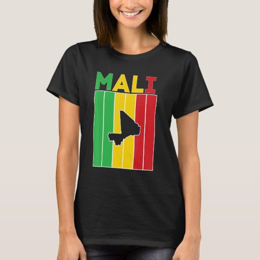 Mali Landgrenzen T-shirt (Voorkant)