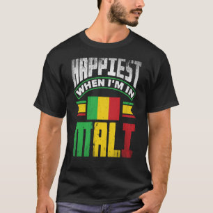 Mali Mali-Mali-vlag komt het ergst voor als ik in T-shirt