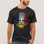 Mali Malian French Tree Roots Flag T-shirt (Voorkant)