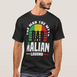 Mali Malian Mali Flag Fathers Day T-shirt
