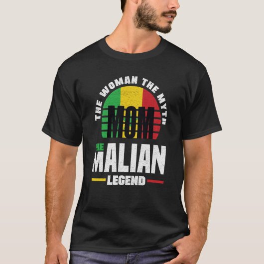 Mali Malian Mali Flag Moederdag T-shirt (Voorkant)
