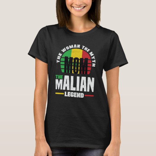 Mali Malian Mali Flag Mothers Day T-shirt (Voorkant)