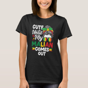 Mali Malian Mali vlaggen tot mijn Malinese marinie T-shirt