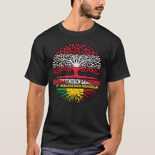 Mali Malisch Österreichisch Österreich Baum Wurzel T-shirt (Voorkant)