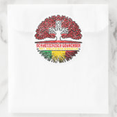 Mali Malisch Schweizer Schweiz Baum Wurzel Flagge Ronde Sticker (Tas)