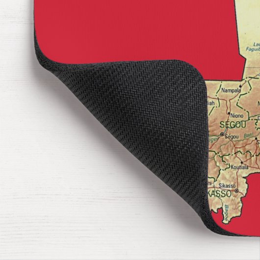 Mali Map Mousepad Muismat (Hoek)