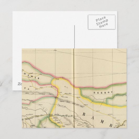 Mali Mauritanië en Burkina, Afrika Briefkaart (Voorkant / Achterkant)