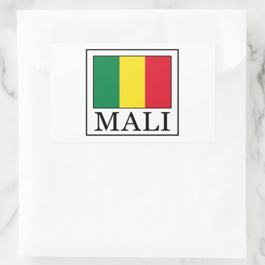Mali Rechthoekige Sticker (Tas)