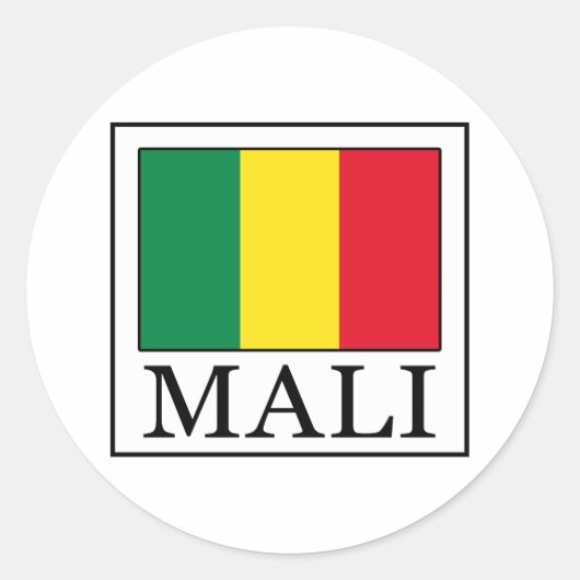Mali Ronde Sticker (Voorkant)