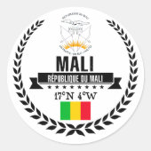 Mali Ronde Sticker (Voorkant)