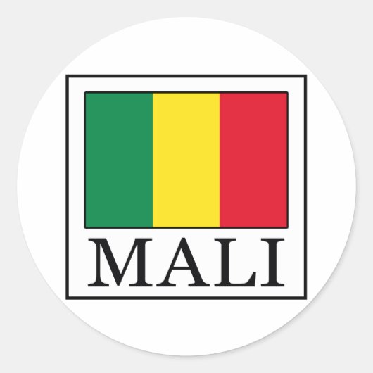 Mali Ronde Sticker (Voorkant)