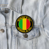 Mali Round Emblem Ronde Button 7,6 Cm (In situ)