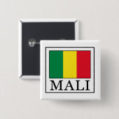 Mali Vierkante Button 5,1 Cm (Voorkant /achterkant)
