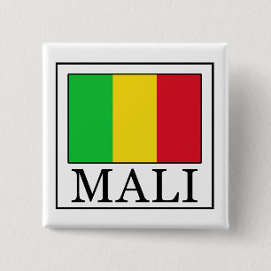 Mali Vierkante Button 5,1 Cm