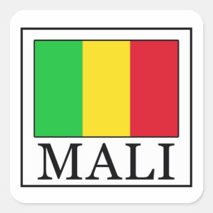 Mali Vierkante Sticker