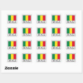 Mali Vierkante Sticker (Vel)