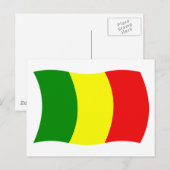 Mali Vlag Ansichtkaart Briefkaart (Voorkant / Achterkant)