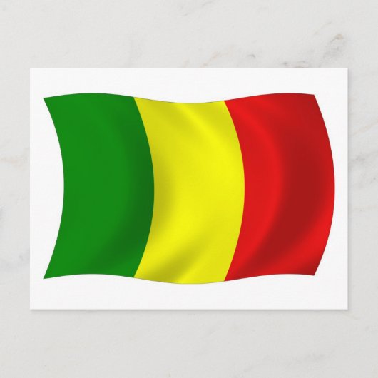 Mali Vlag Ansichtkaart Briefkaart (Voorkant)