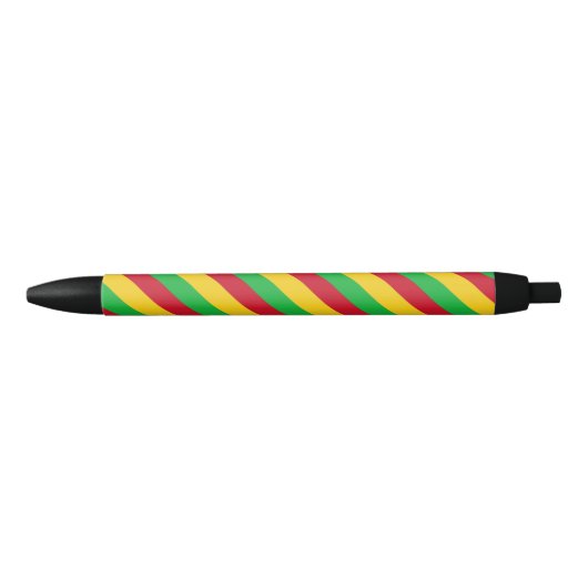 Mali Vlag Balpen Zwarte Inkt Pen (Voorkant)