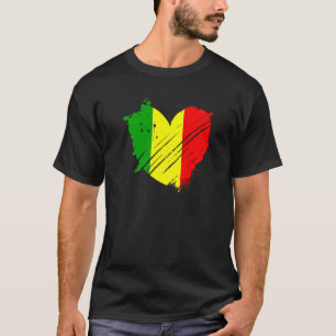 Mali vlag ik hou van Mali Het staat in mijn DNA vo T-shirt