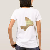 Mali Vlag + Kaart + Tekst T-shirt (Achterkant)