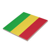 Mali Vlag Keramische Tegel Tegeltje (Zijkant)