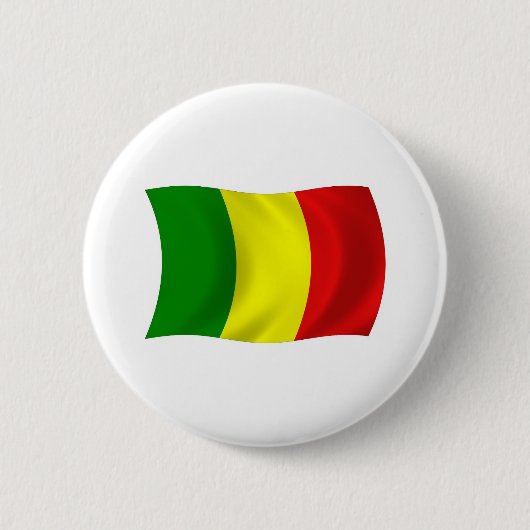 Mali Vlag Knop Ronde Button 5,7 Cm (Voorkant)
