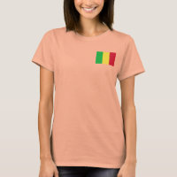 Mali Vlag + Landkaart T-Shirt