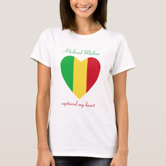 Mali Vlag Liefje T-Shirt (Voorkant)