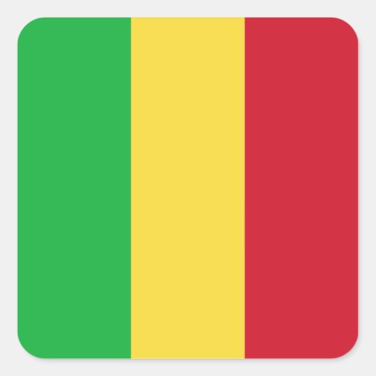 Mali Vlag Sticker (Voorkant)
