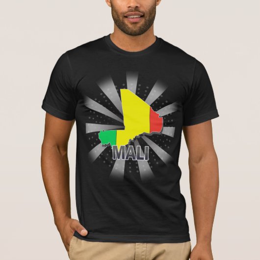 Mali Vlaggenkaart 2.0 T-shirt (Voorkant)