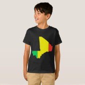Mali-vlagkaart T-shirt (Voorkant volledig)