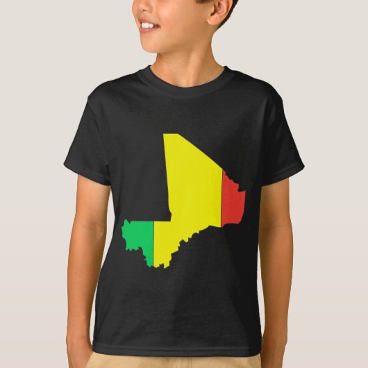 Mali-vlagkaart T-shirt (Voorkant)