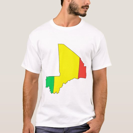 Mali-vlagkaart T-shirt (Voorkant)