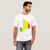 Mali-vlagkaart T-shirt (Voorkant volledig)