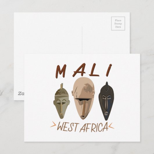 Mali Wesr Afrika Briefkaart (Voorkant / Achterkant)