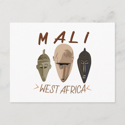 Mali Wesr Afrika Briefkaart (Voorkant)