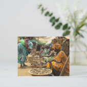 Mali Women at the Maandag Market, Djenne-3 Briefkaart (Staand voorkant)