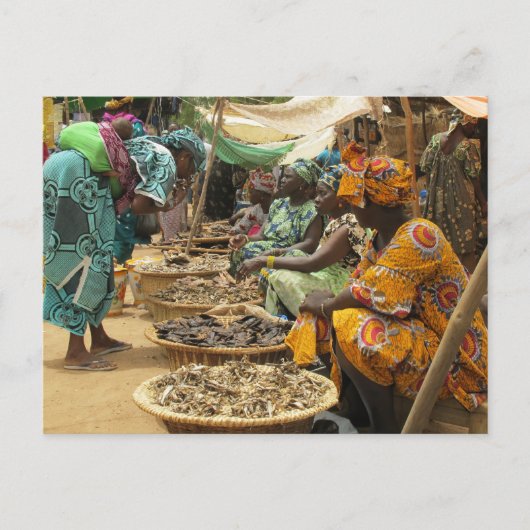Mali Women at the Maandag Market, Djenne-3 Briefkaart (Voorkant)