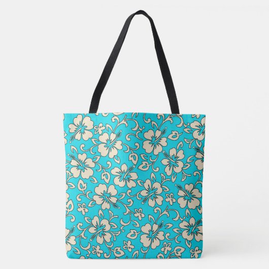 Malia Hawaiian Hibiscus Floral Beach tas (Voorkant)