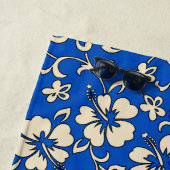 Malia Hawaiian Hibiscus Tropical Floral - Royal Strandlaken (In situ)