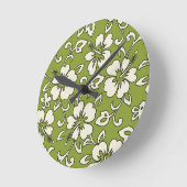 Malia Hibiscus Hawaïaanse wandklokken (Hoek)