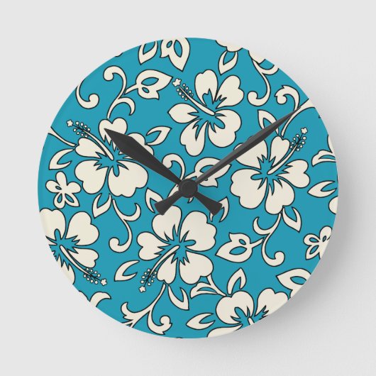 Malia Hibiscus Hawaïaanse wandklokken (Voorkant)