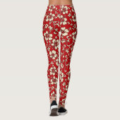 Malia Hibiscus Hawaiiaans tropisch bloemzaad Leggings (Achterkant)